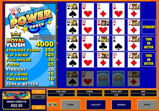 Tens or Better Power Poker (Tens or Better Power Poker) from category Video Poker