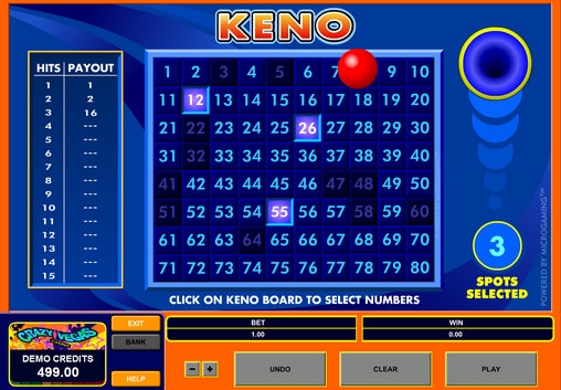Keno (Keno) from category Table and Card Games