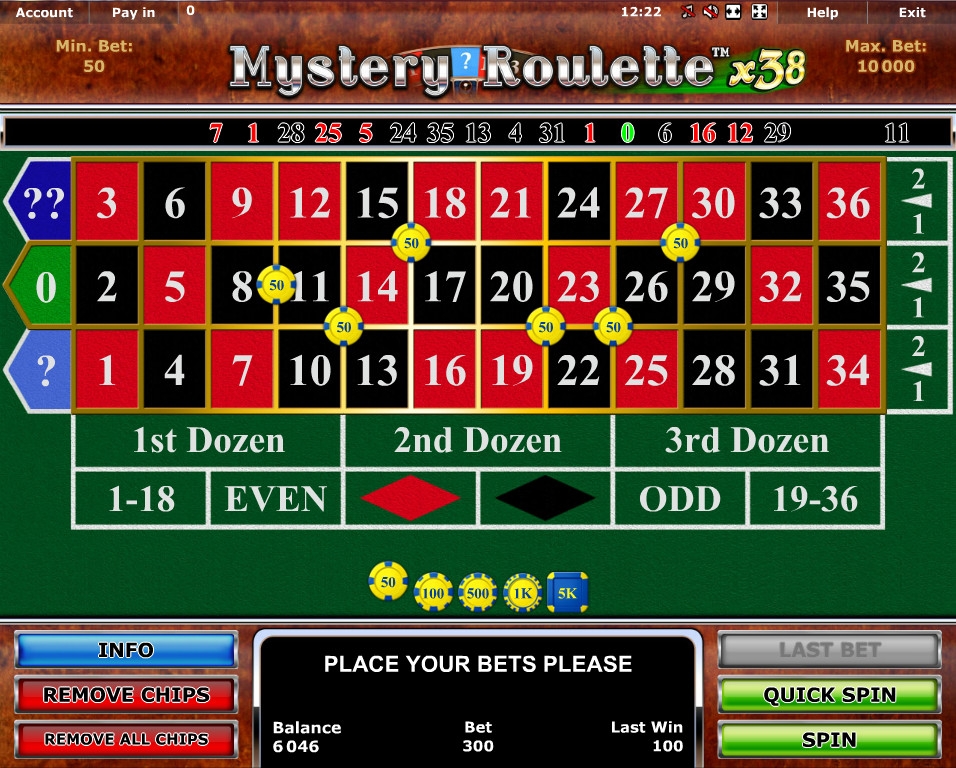 Mystery Roulette x38 (Mystery Roulette x38) from category Roulette