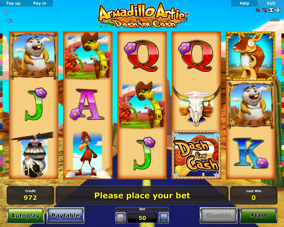 Armadillo Artie – Dash for Cash (Armadillo Artie – Dash for Cash) from category Slots