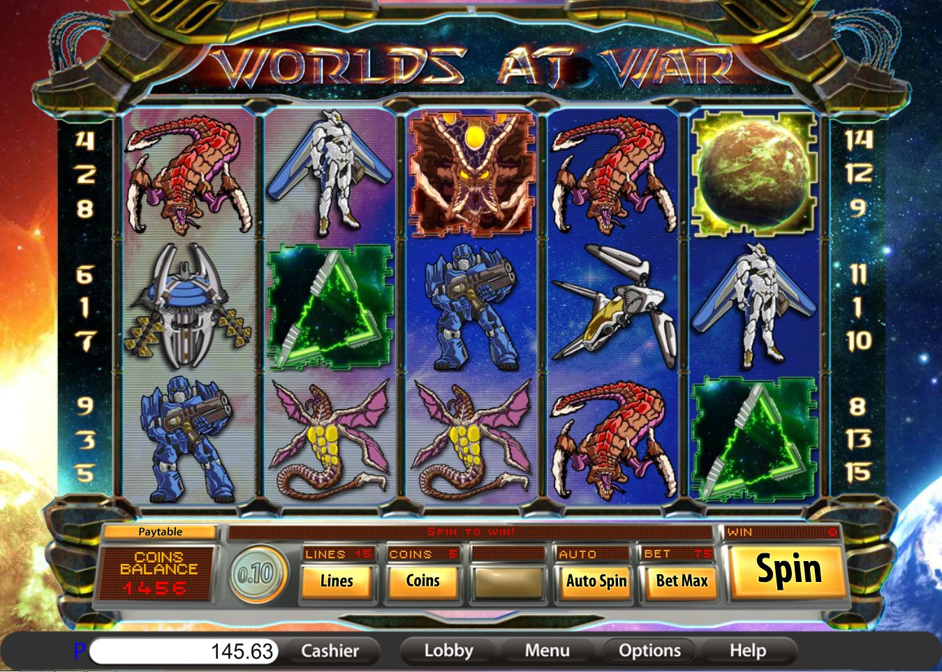 Worlds at War (Worlds at War) from category Slots