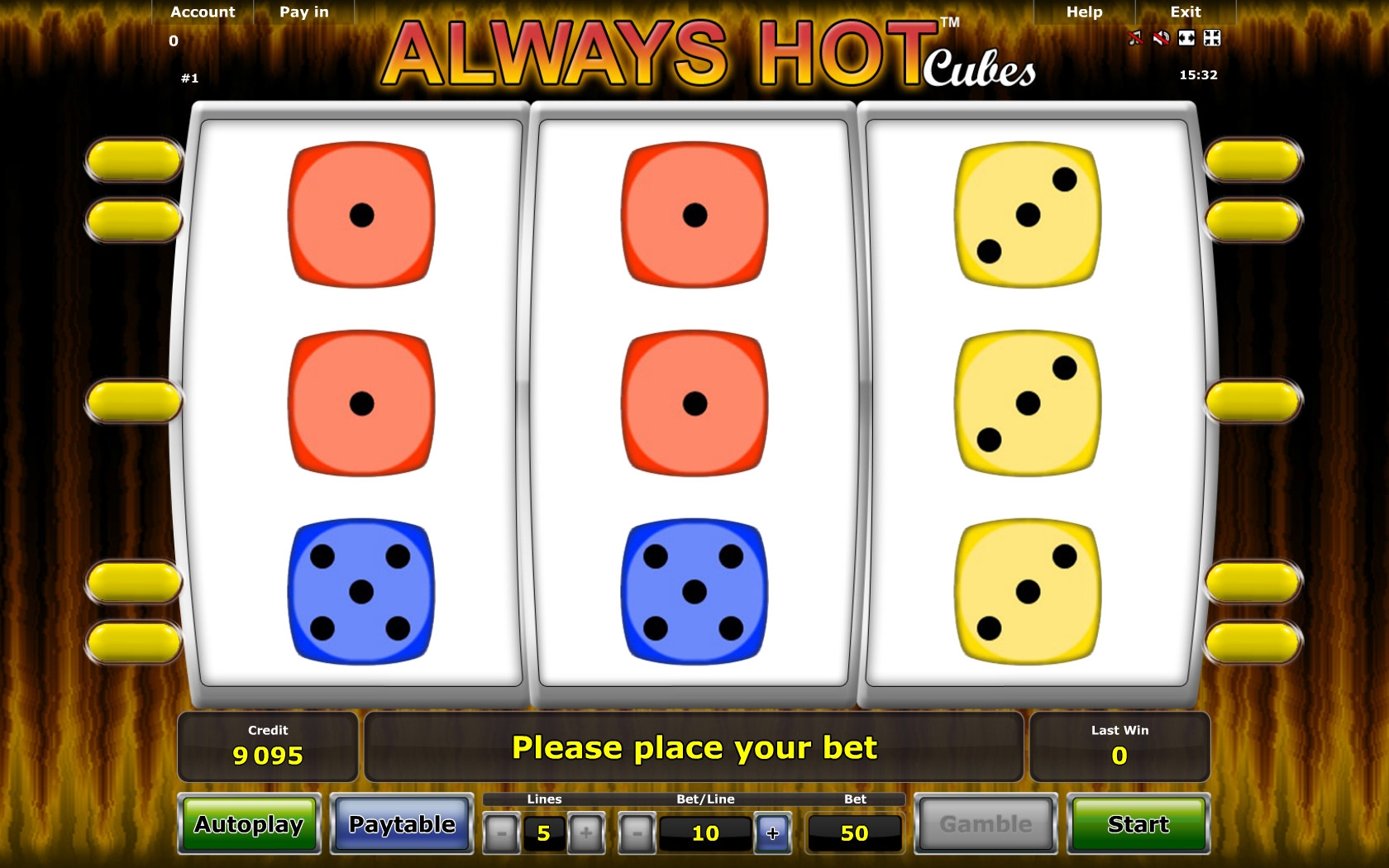 Always Hot Cubes (Always Hot Cubes) from category Slots