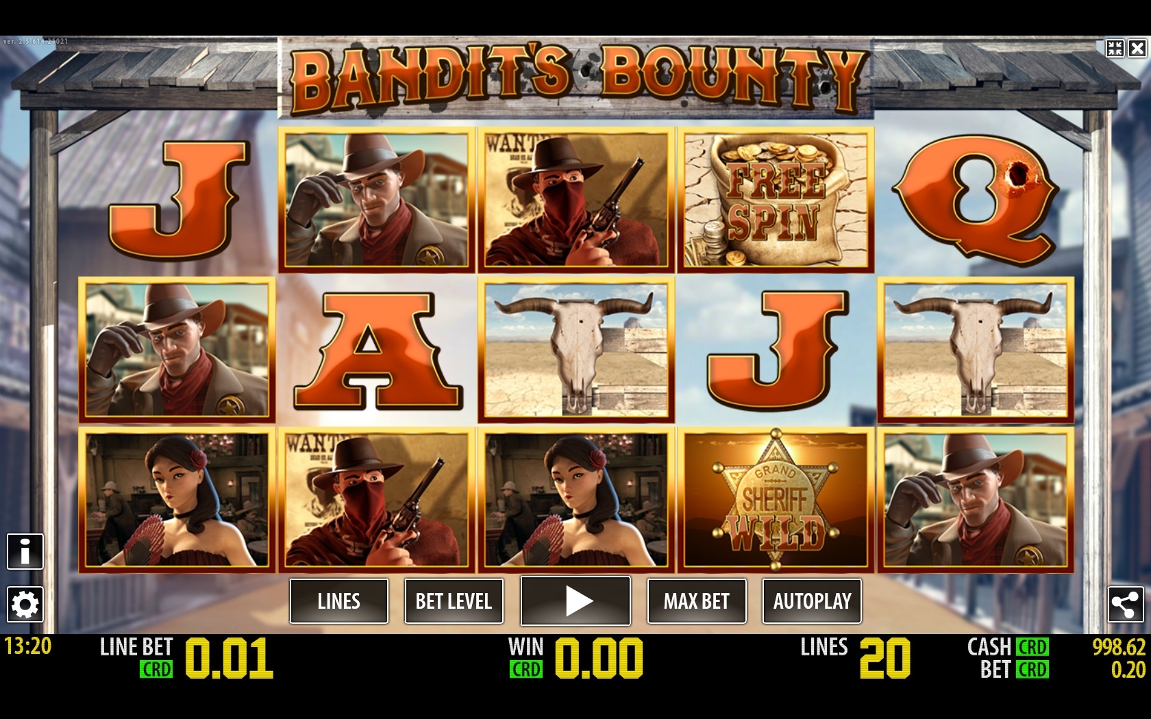 Bandit’s Bounty (Bandit’s Bounty) from category Slots
