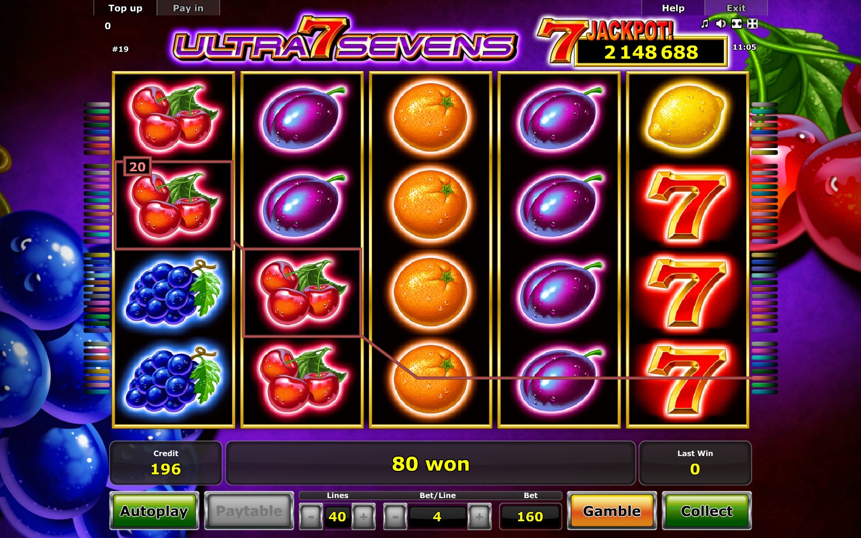 Ultra Sevens (Ultra Sevens) from category Slots