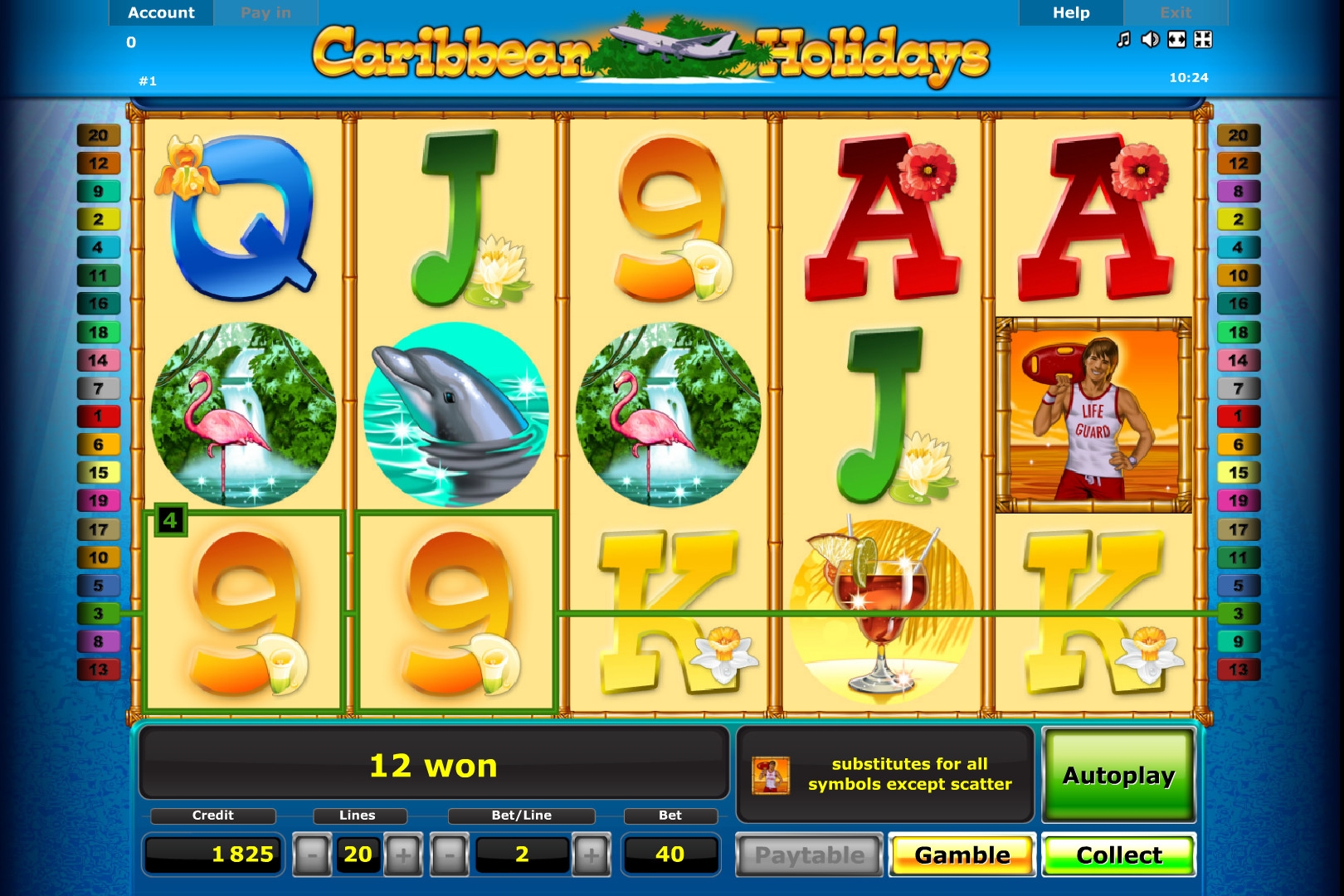 Caribbean Holidays (Caribbean Holidays) from category Slots