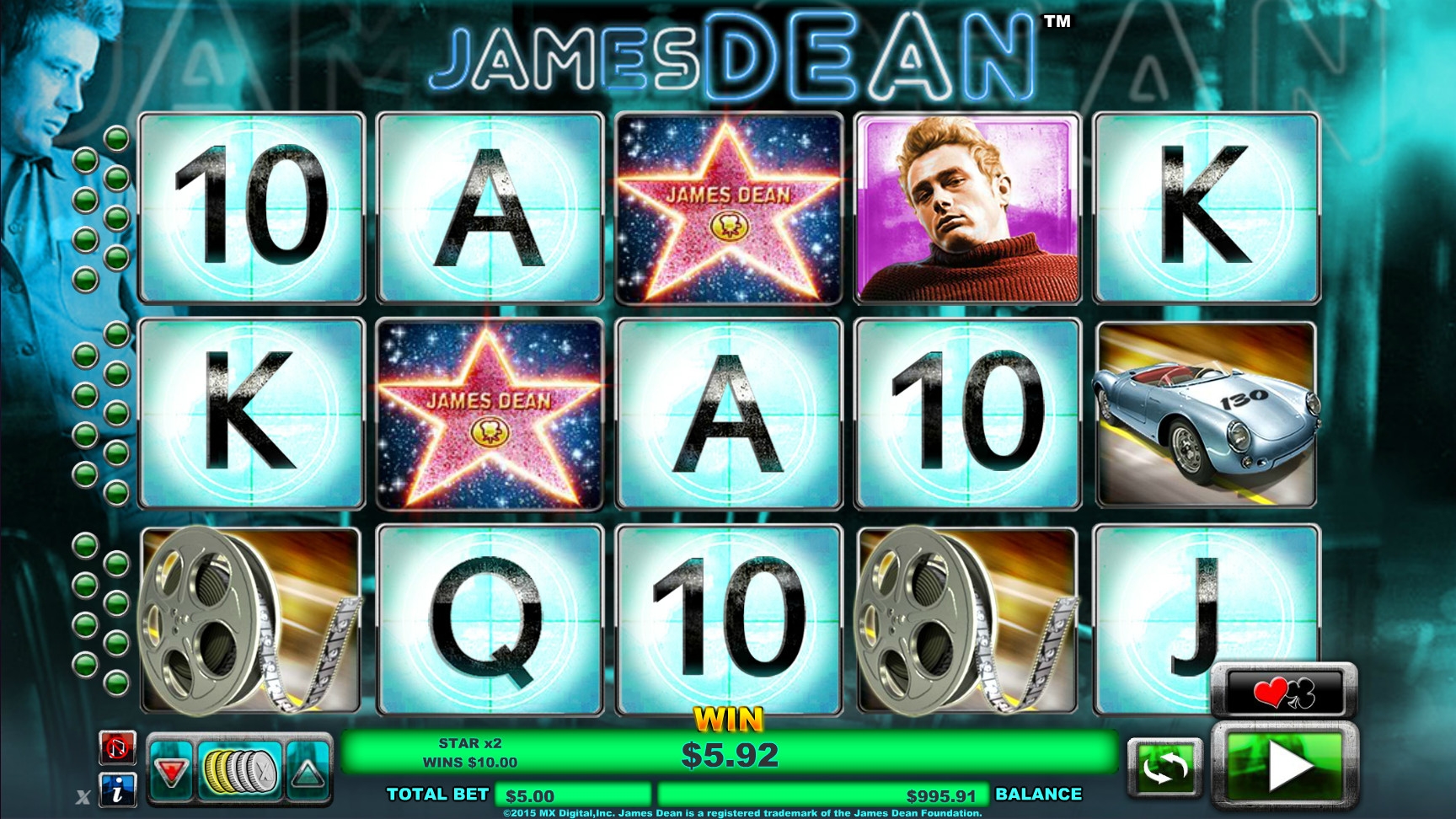 James Dean (James Dean) from category Slots