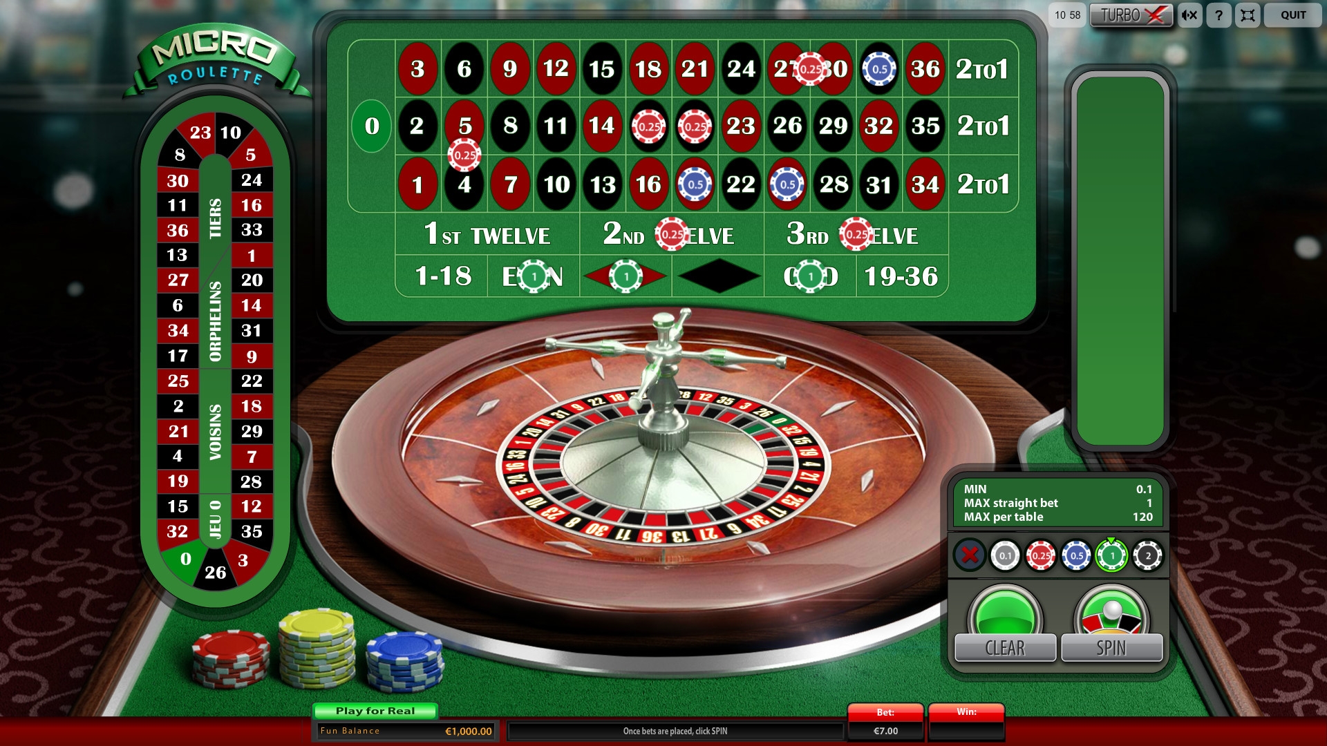 Micro Roulette (Micro Roulette) from category Roulette