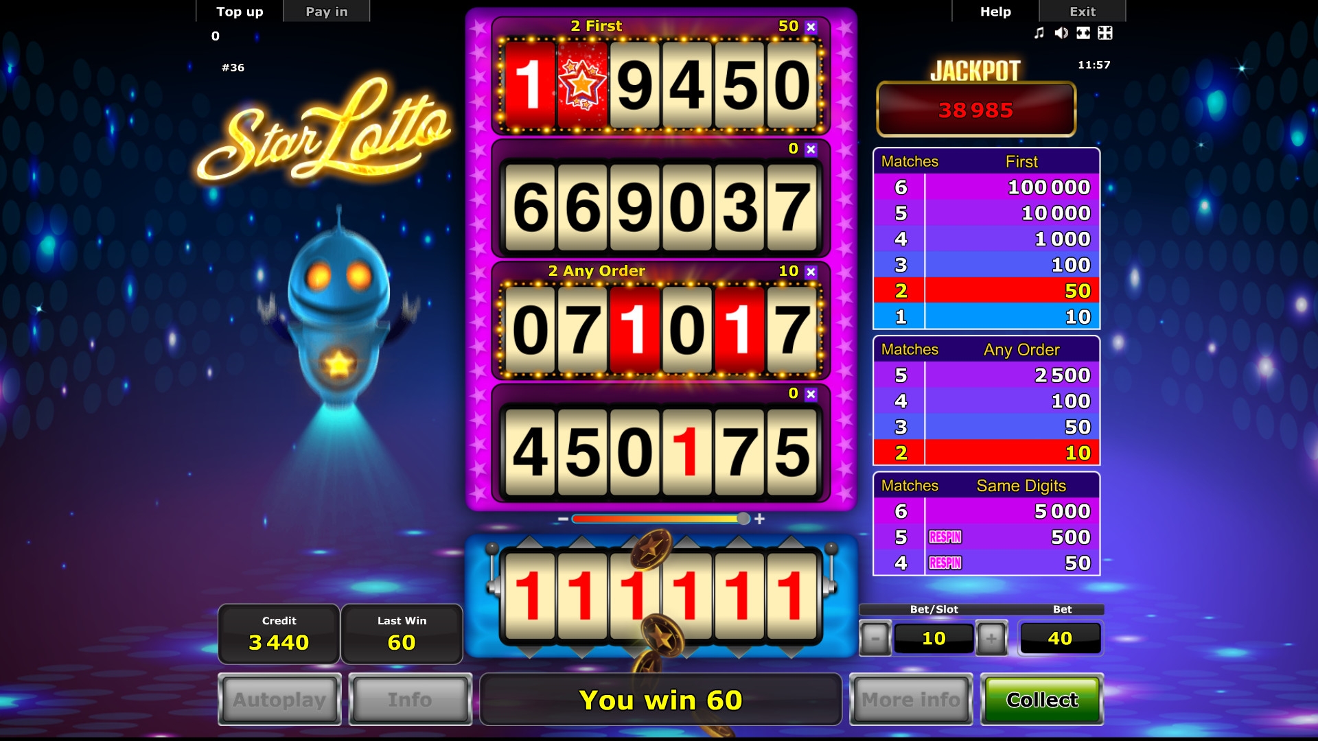 StarLotto (StarLotto) from category Other (Arcade)
