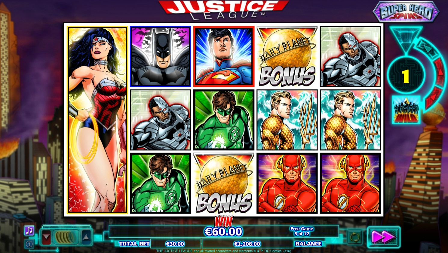 Justice League (Justice League) from category Slots