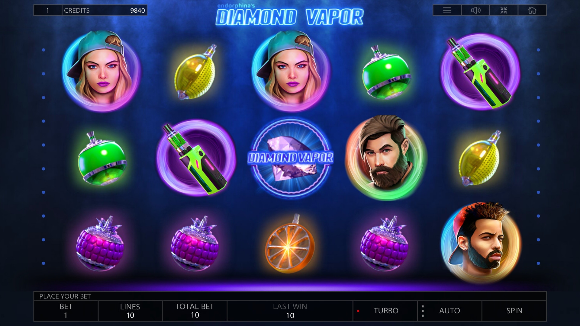 Diamond Vapor (Diamond Vapor) from category Slots