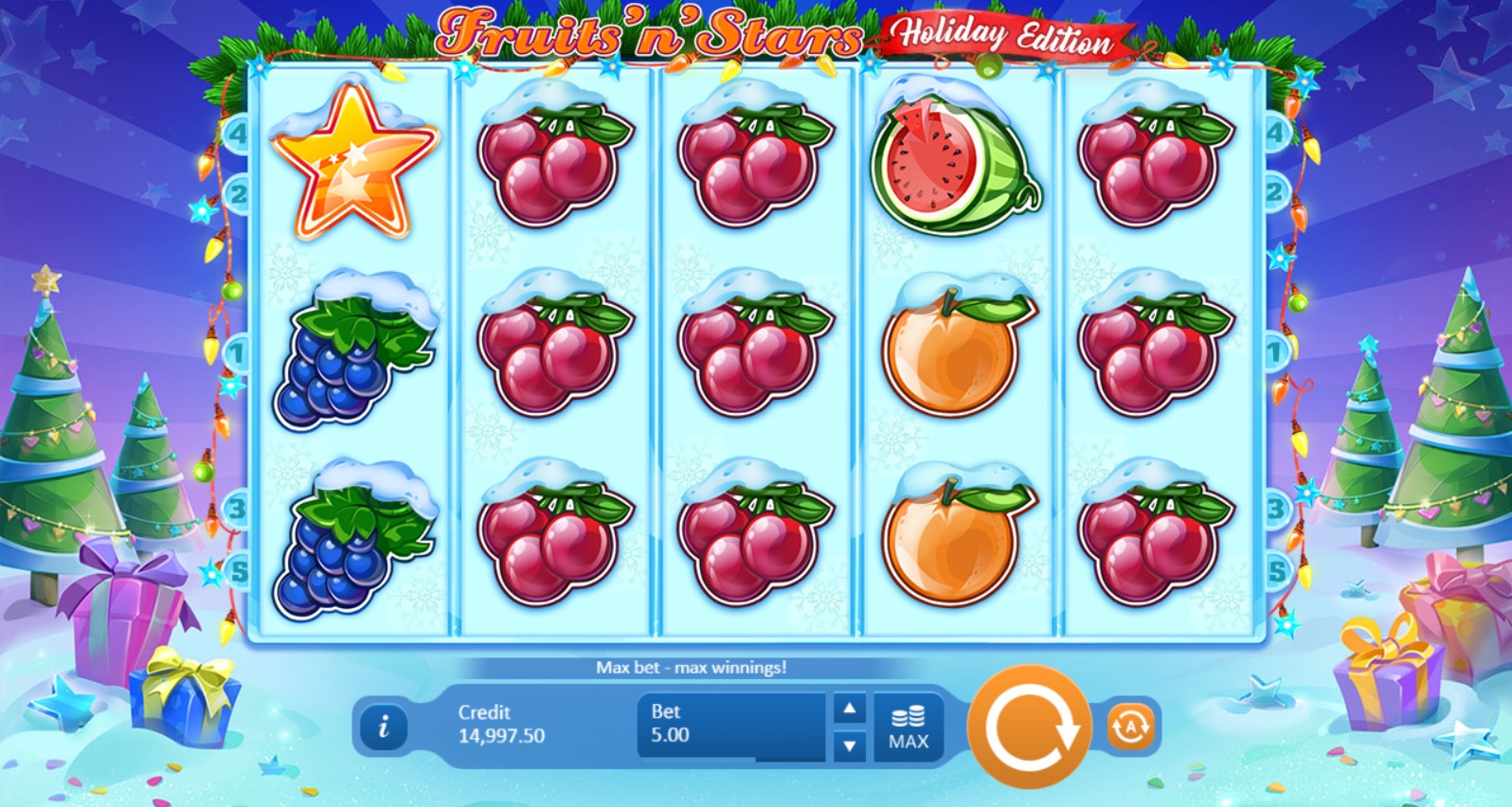 Fruits ‘n’ Stars: Holiday Edition (Fruits ‘n’ Stars: Holiday Edition) from category Slots