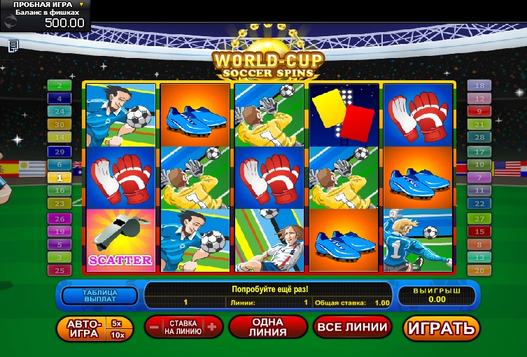 world soccer игровой автомат
