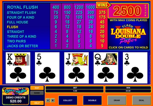 Louisiana Double (Louisiana Double) from category Video Poker