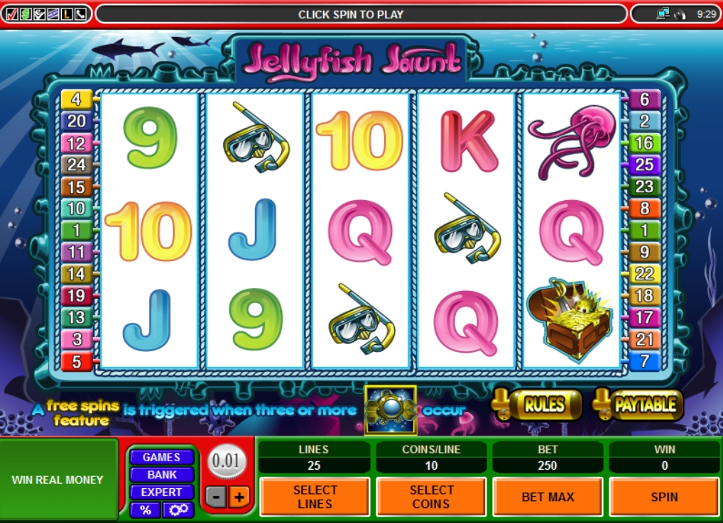 Jellyfish Jaunt (Walk jellyfish) from category Slots