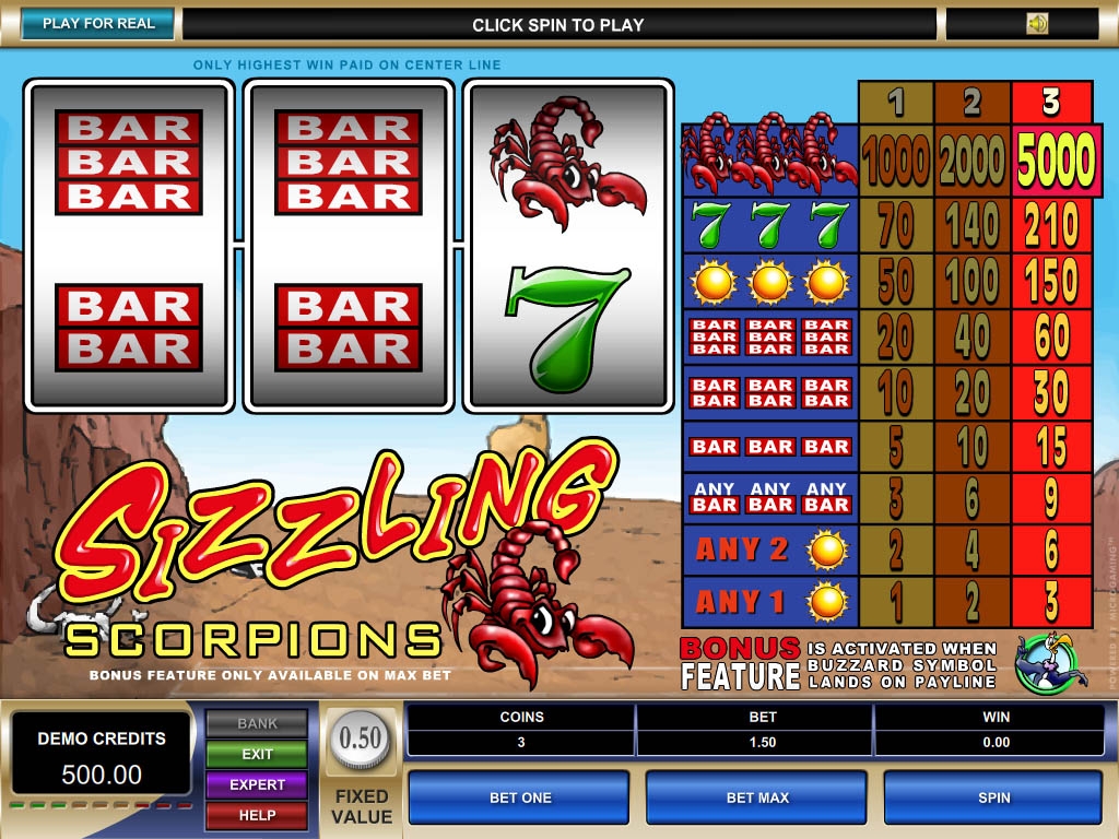 Sizzling Scorpions (Sizzling Scorpions) from category Slots