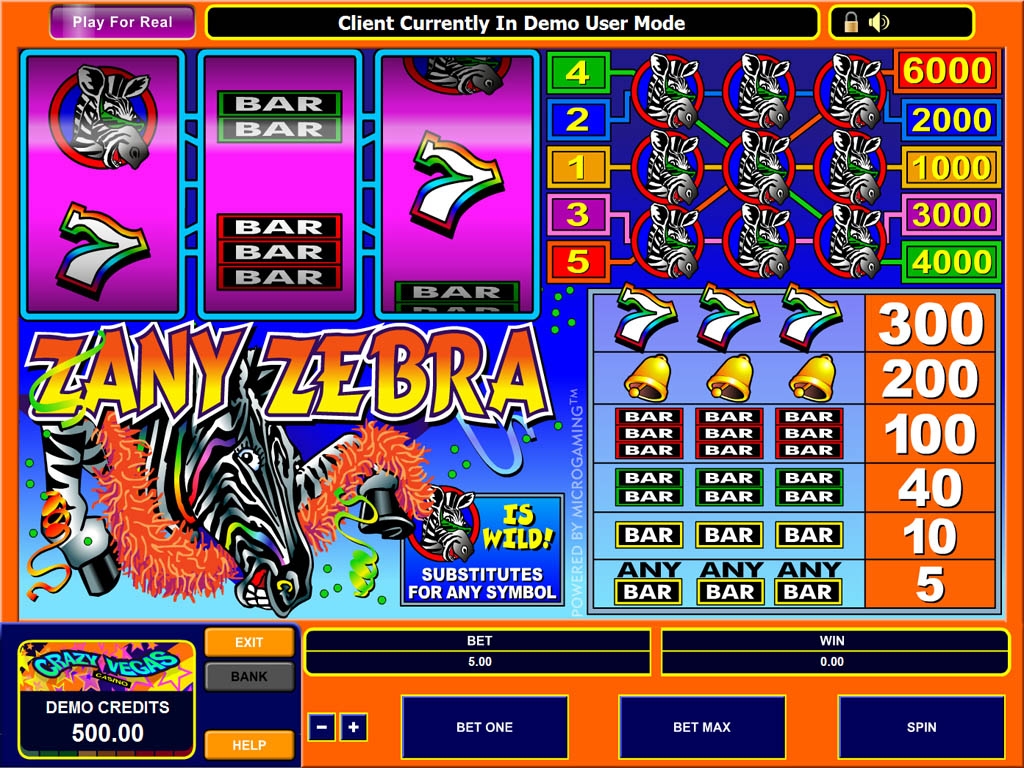 Zany Zebra (Zany Zebra) from category Slots