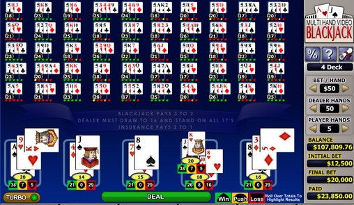 Multi-hand Video Blackjack (Multi-hand Video Blackjack) from category Blackjack