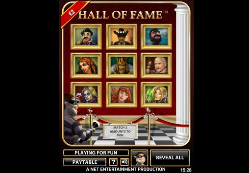 Hall of Fame (Hall of Fame) from category Scratch cards