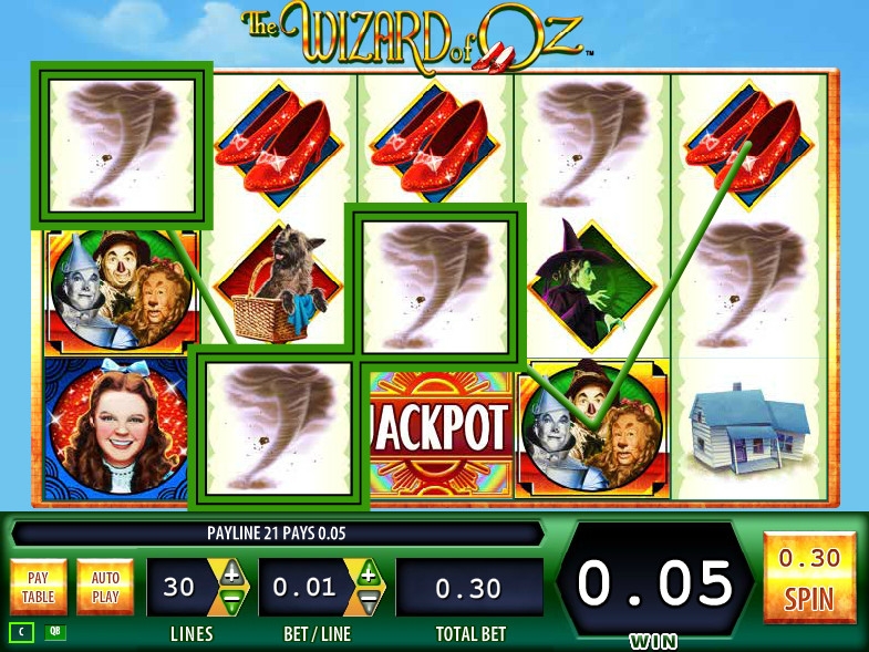 The Wizard of Oz (The Wizard of Oz) from category Slots