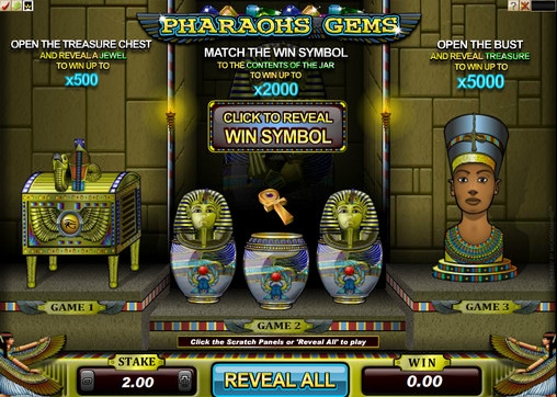 Pharaoh’s Gems (Pharaoh’s Gems) from category Scratch cards