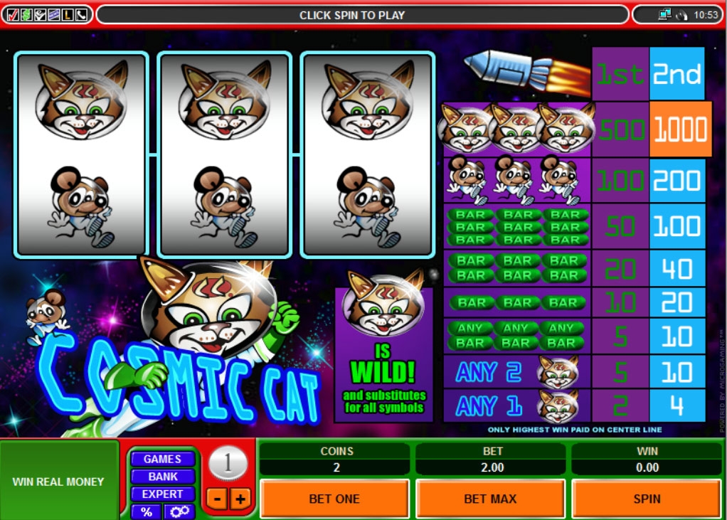 Cosmic Cat (Cosmic Cat) from category Slots