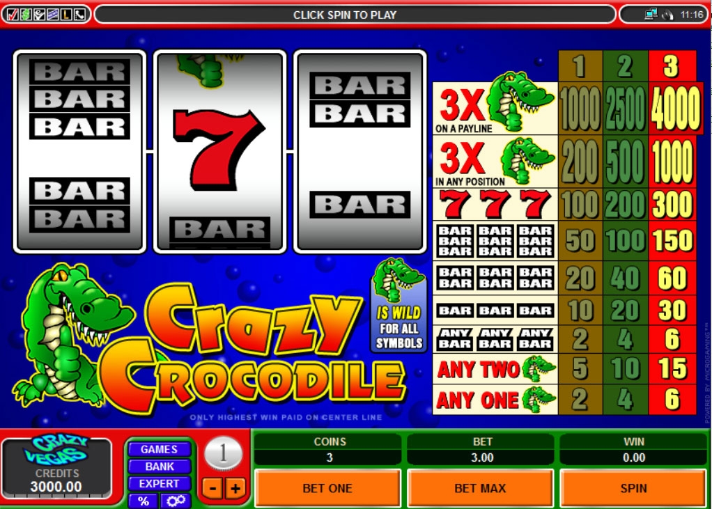 Crazy Crocodile (Crazy Crocodile) from category Slots
