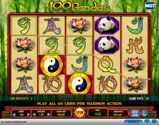 100 Pandas (100 Pandas) from category Slots