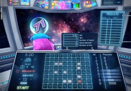 Space Keno (Space Keno) from category Table and Card Games