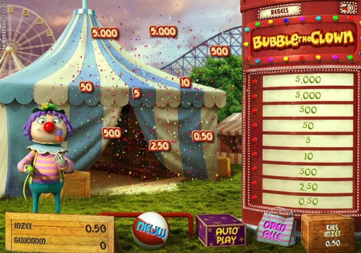 Bubble the Clown (Bubble the Clown) from category Scratch cards