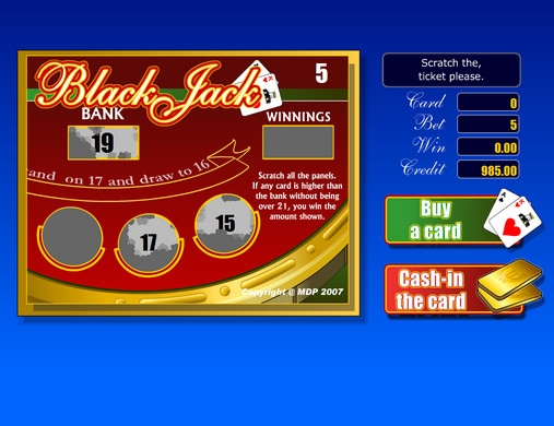 Blackjack Arcade (Blackjack Arcade) from category Scratch cards