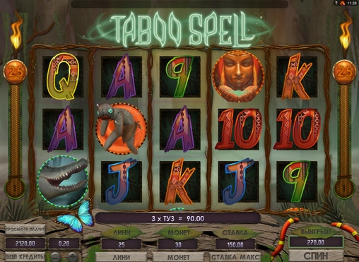 Taboo Spell (Taboo Spell ) from category Slots