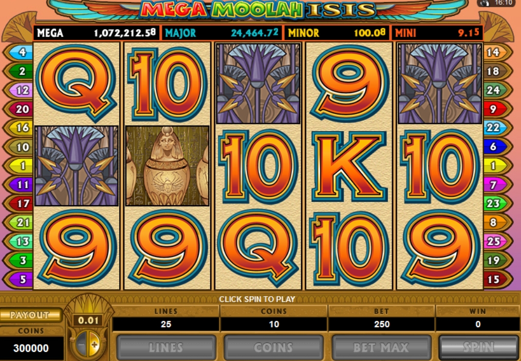 Mega Moolah Isis - Progressive (Mega Moolah Isis) from category Slots