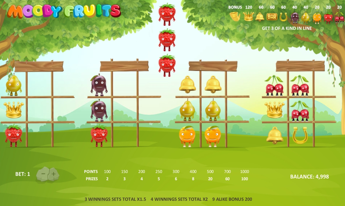 Moody Fruits (Moody Fruits) from category Other (Arcade)