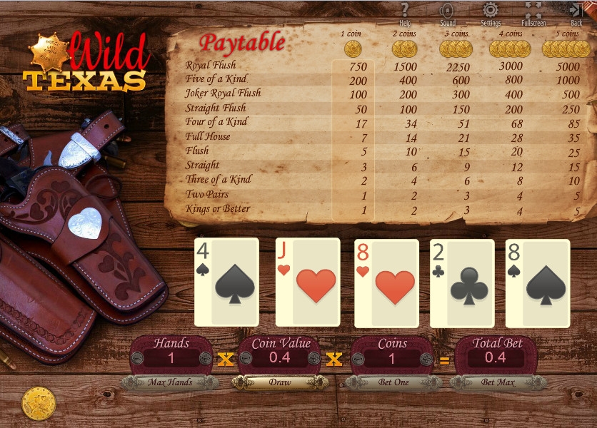Wild Texas (Wild Texas) from category Video Poker
