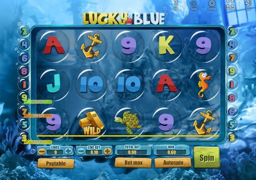 lucky blue игровой автомат