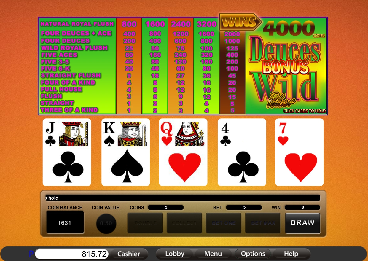 Bonus Deuces Wild Poker (Bonus Deuces Wild) from category Video Poker