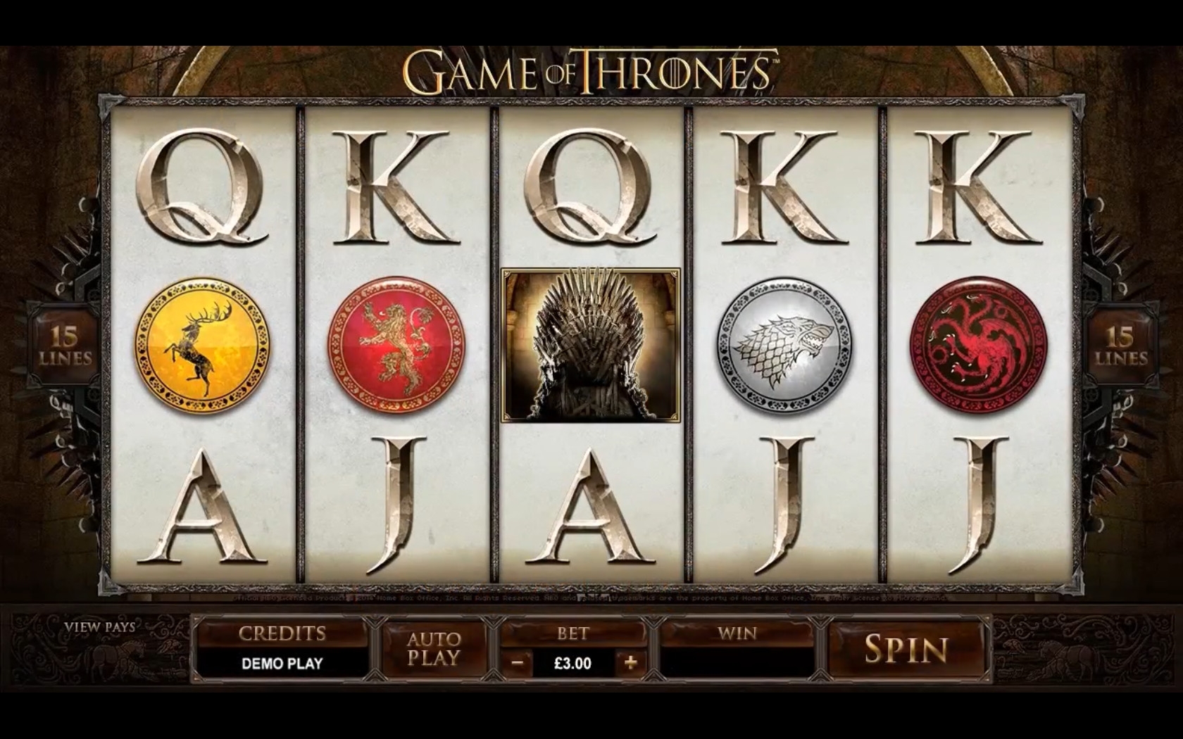 Game of Thrones (Game of Thrones) from category Slots