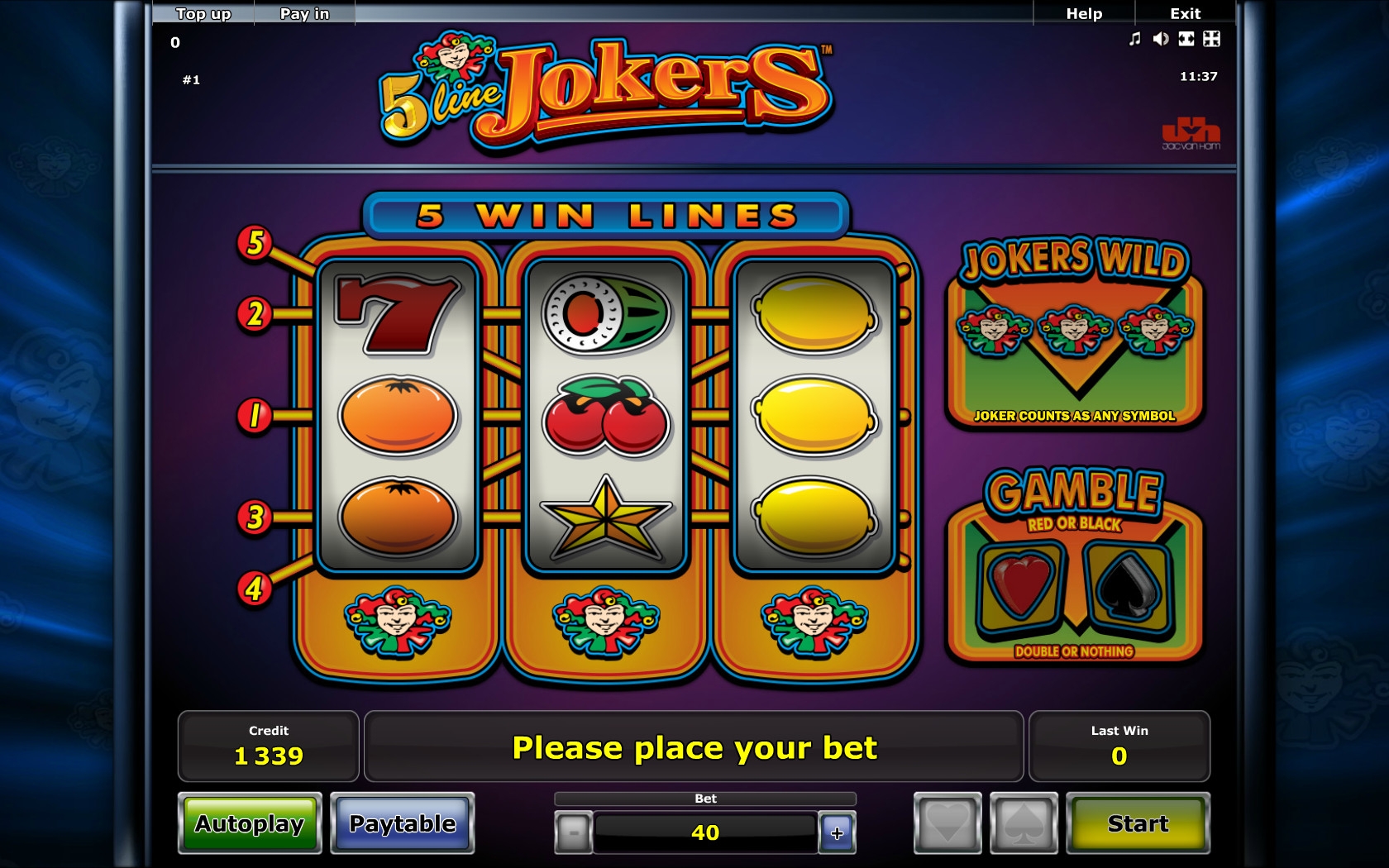 5-Line Jokers (5-Line Jokers) from category Slots