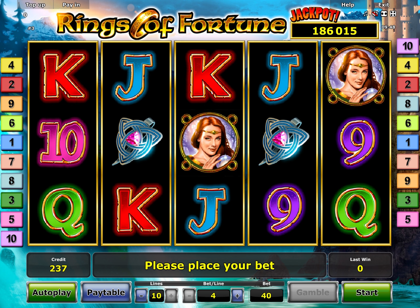 Rings of Fortune (Rings of Fortune) from category Slots