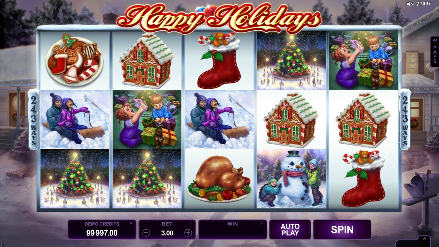 happy holidays игровой автомат