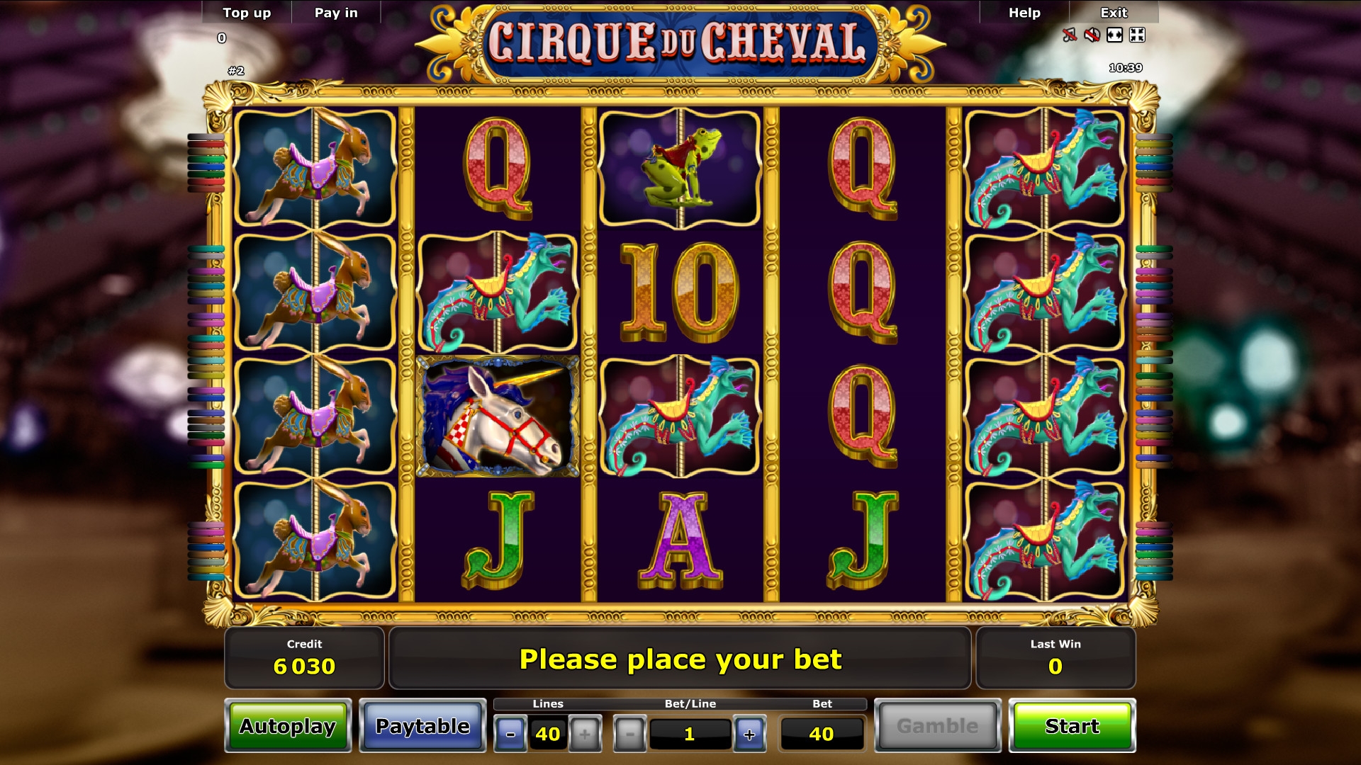 Cirque du Cheval (Cirque du Cheval) from category Slots