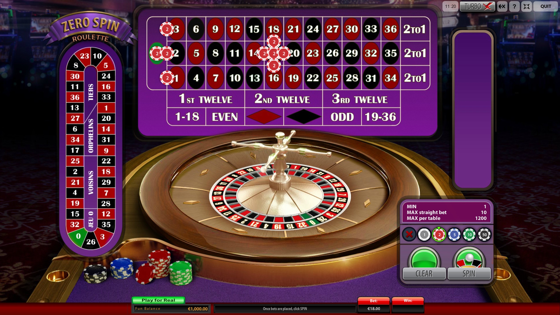 zerro casino online roulette