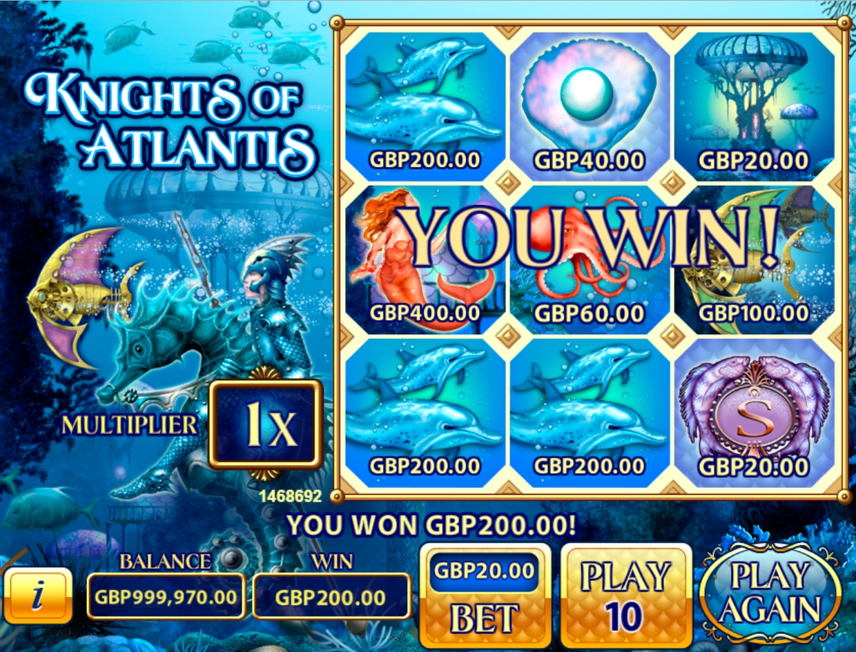 Knights of Atlantis (Knights of Atlantis) from category Scratch cards