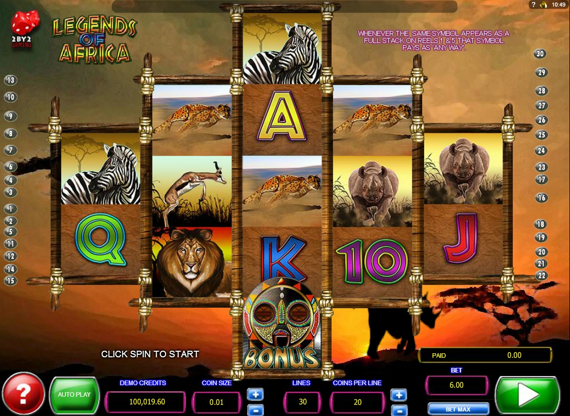Legends of Africa (Legends of Africa) from category Slots