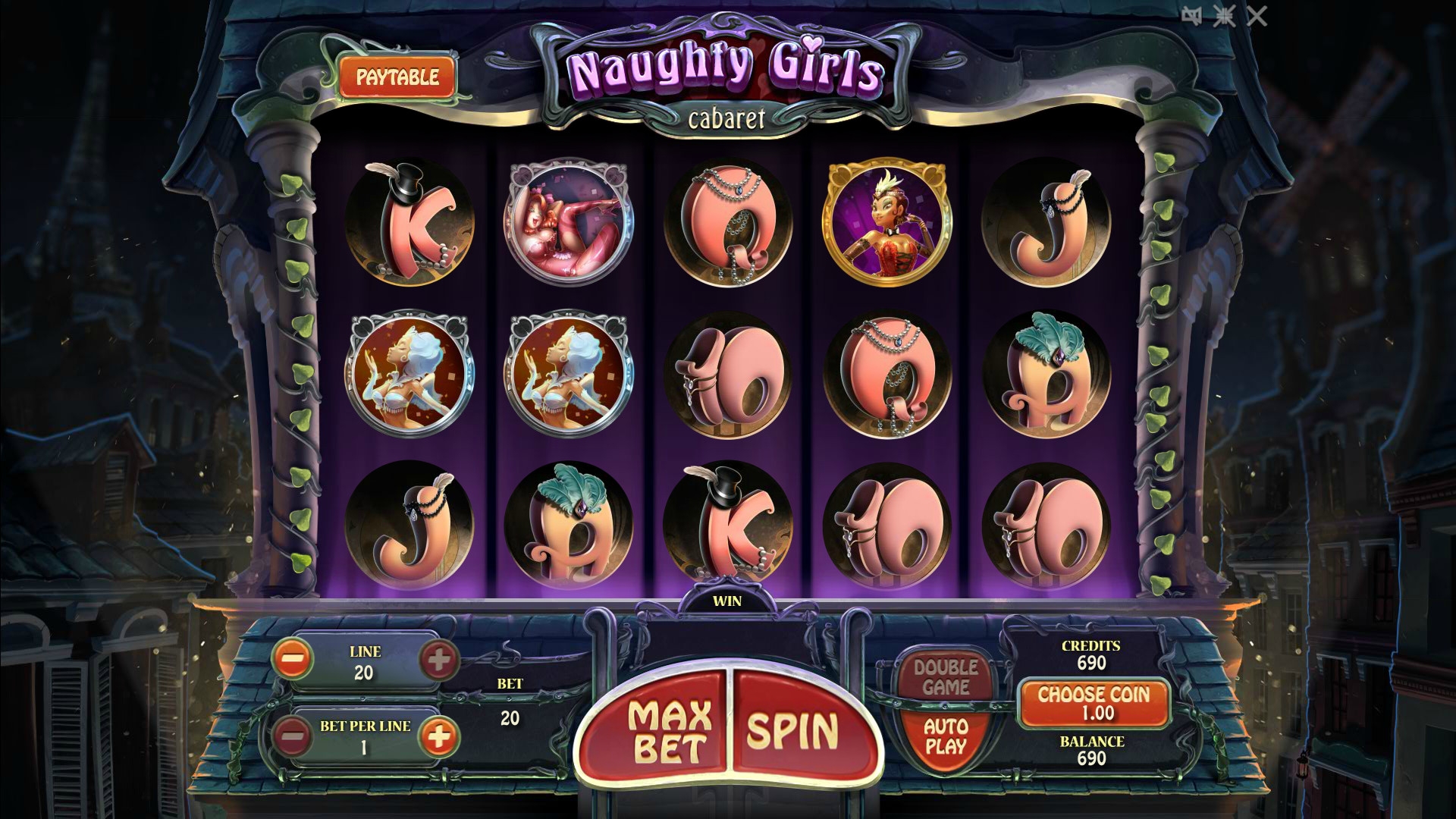 Naughty Girls Cabaret (Naughty Girls Cabaret) from category Slots