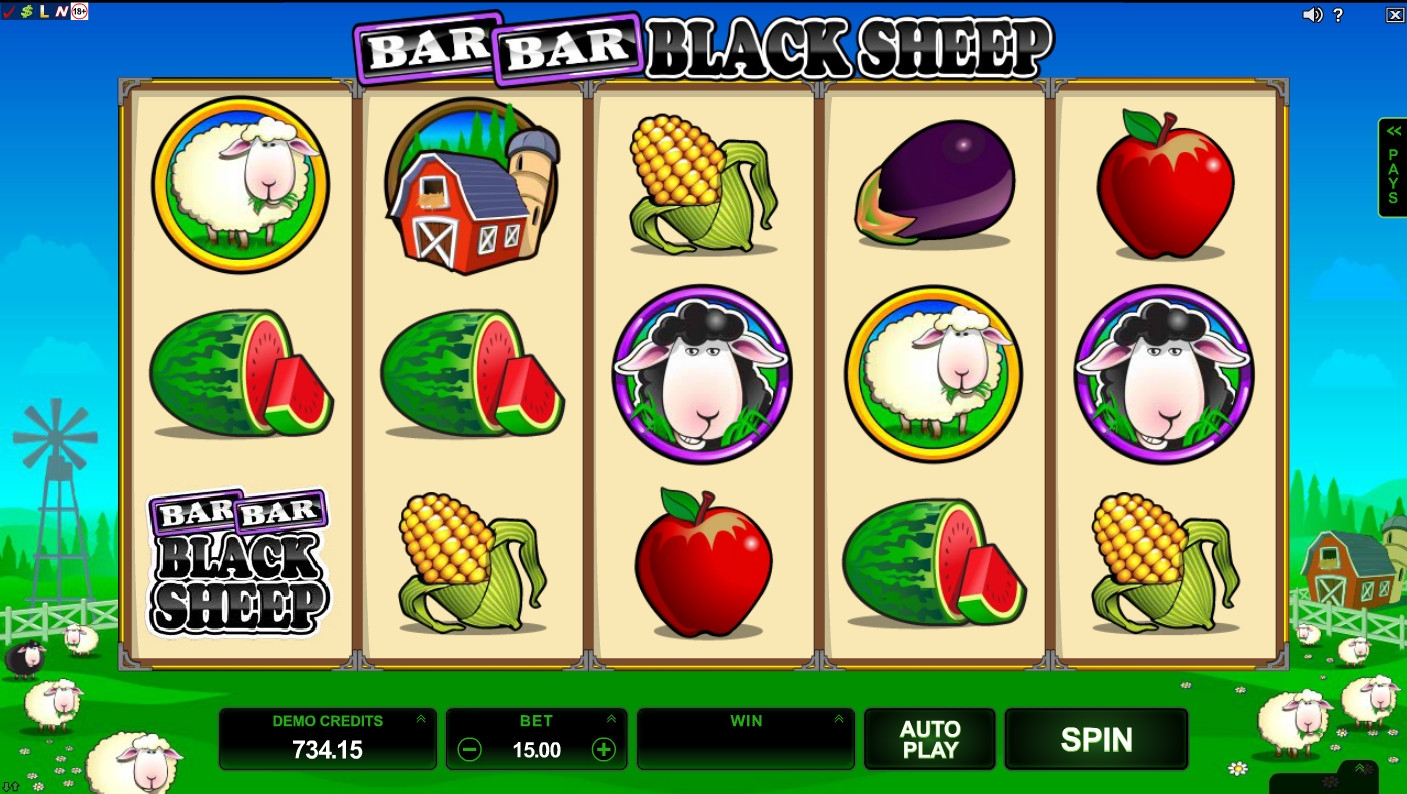 Bar Bar Black Sheep – 5 Reel (Bar Bar Black Sheep 5 Reel) from category Slots