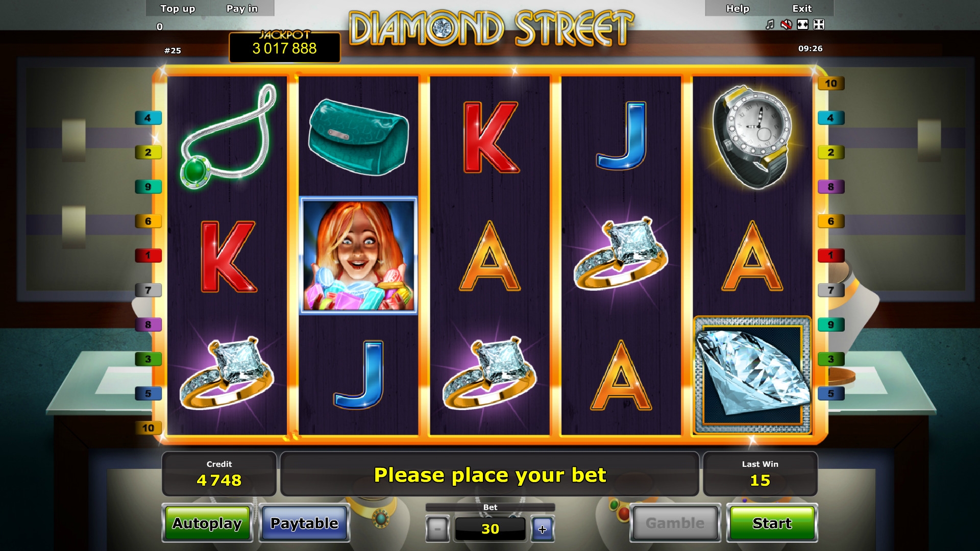Diamond Street (Diamond Street) from category Slots