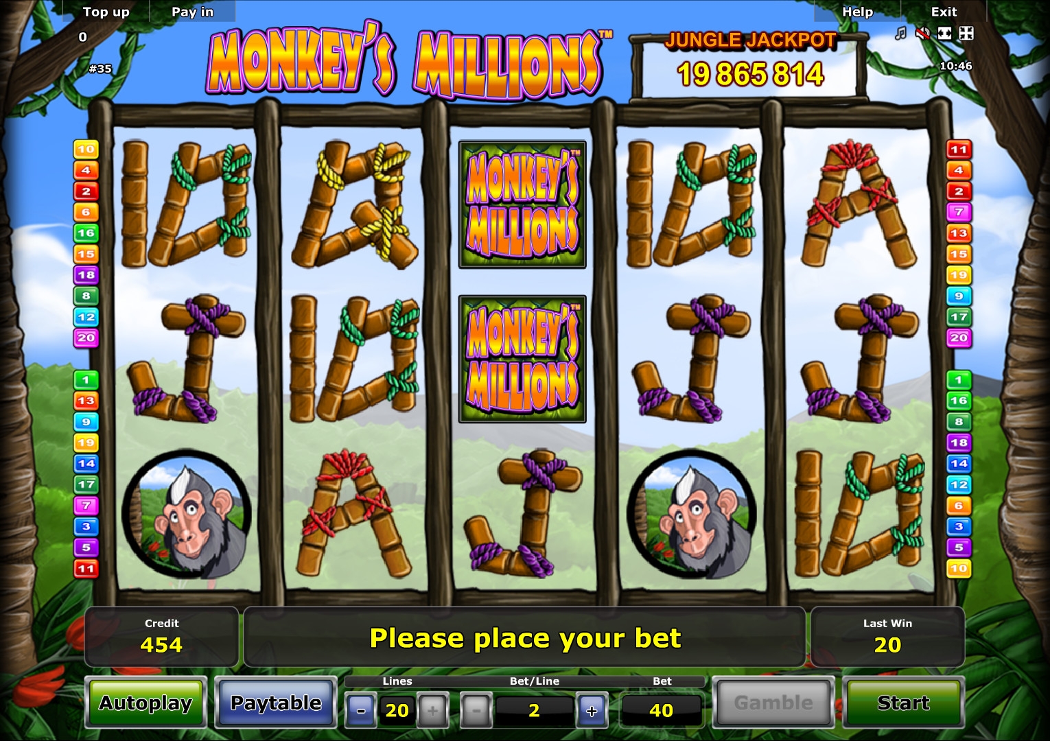 Monkey’s Millions (Monkey’s Millions) from category Slots