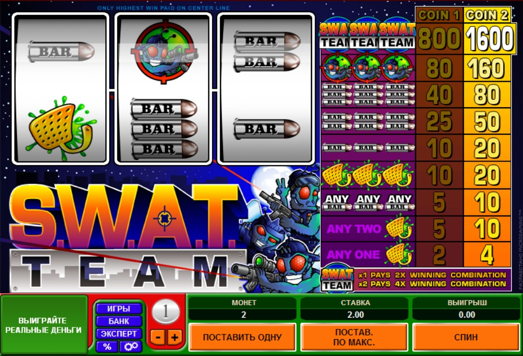 S.W.A.T. Team (S.W.A.T. Team) from category Slots