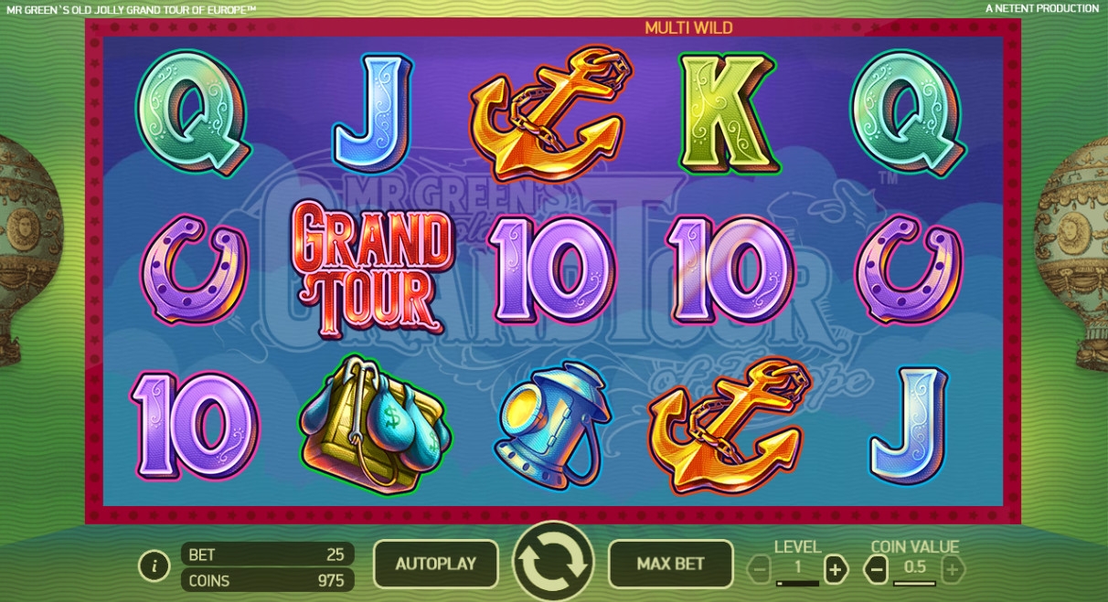 Mr. Green’s Grand Tour (Mr. Green’s Old Jolly Grand Tour of Europe) from category Slots